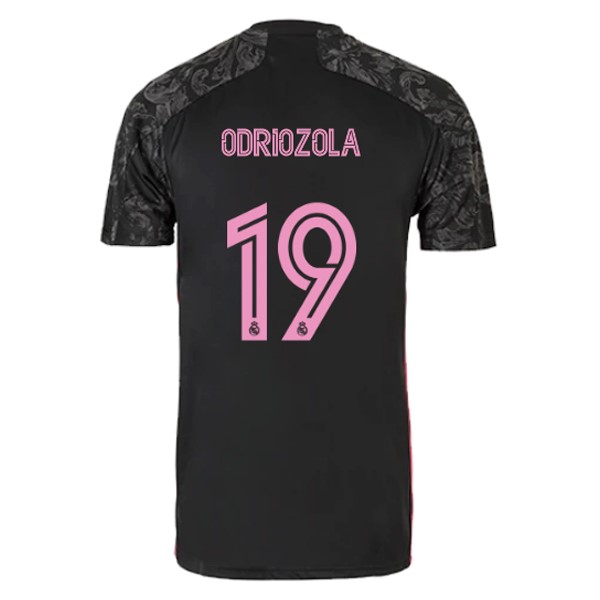 Camiseta Real Madrid Replica Tercera Ropa NO.19 Odriozola 2020/21 Negro